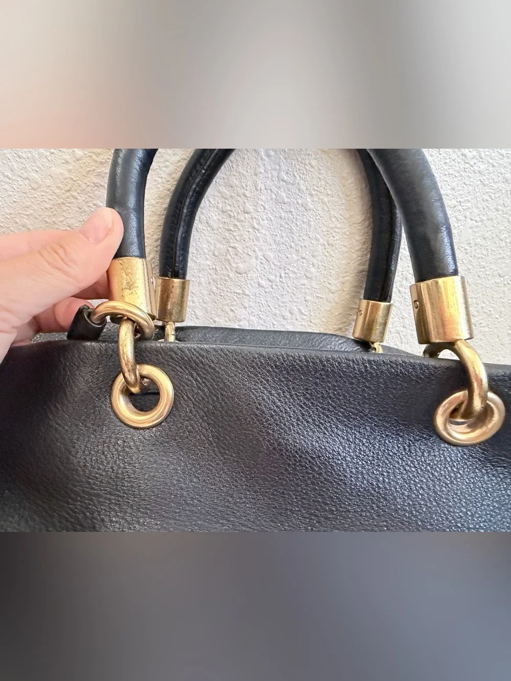 Marc by Marc Jacobs Too Hot To Handle Satchel Black Leather Crossbody Bag